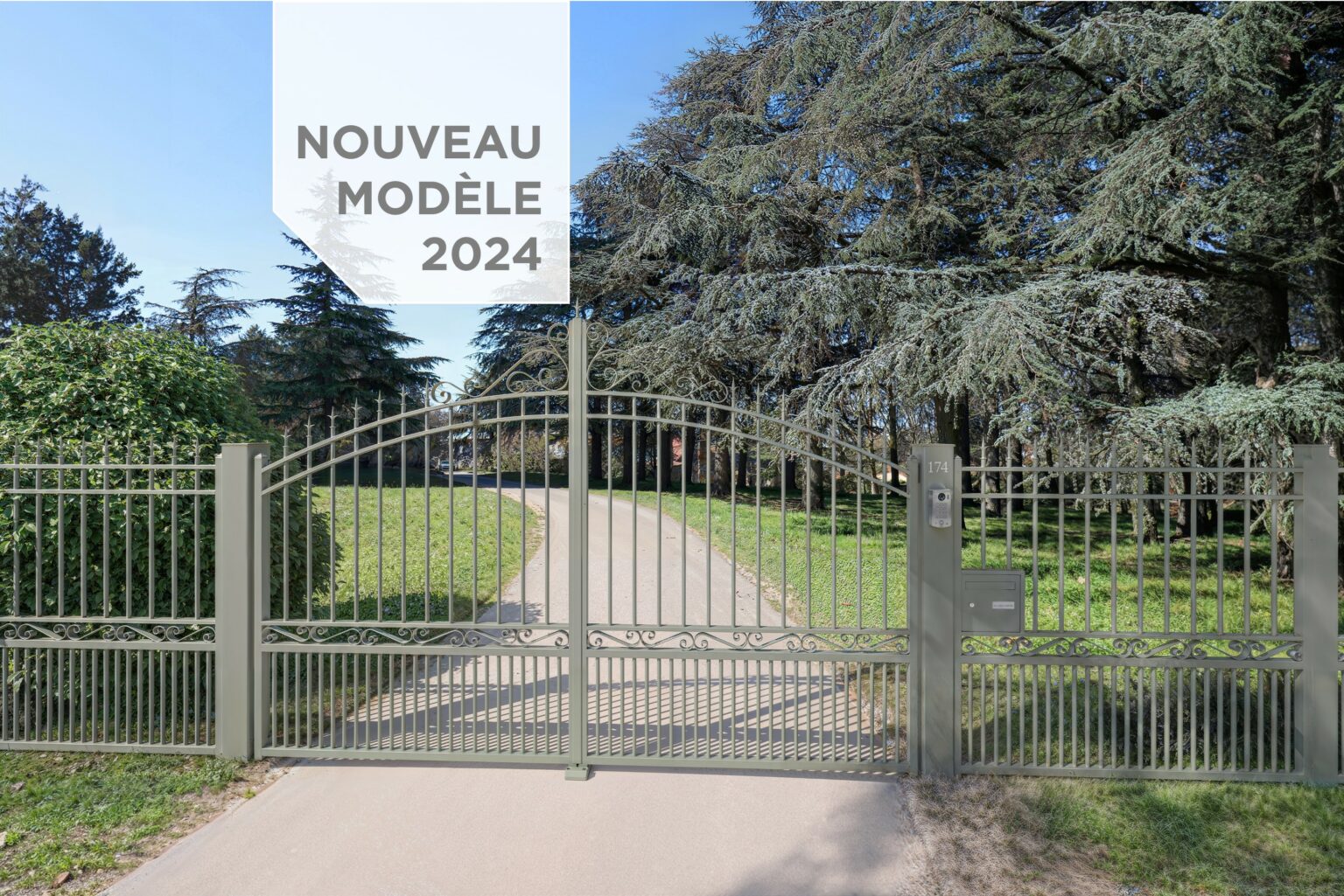 nouveau modele portail coulissant ou battant en aluminium tradition eurofactory europortail aluminium modèle cheverny