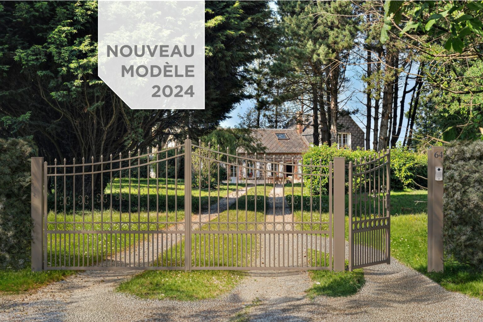 nouveau modele portail coulissant ou battant en aluminium tradition eurofactory europortail aluminium modèle villandry