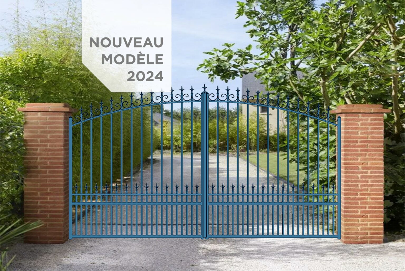 nouveau modele portail coulissant ou battant en aluminium tradition eurofactory europortail aluminium modèle anvers
