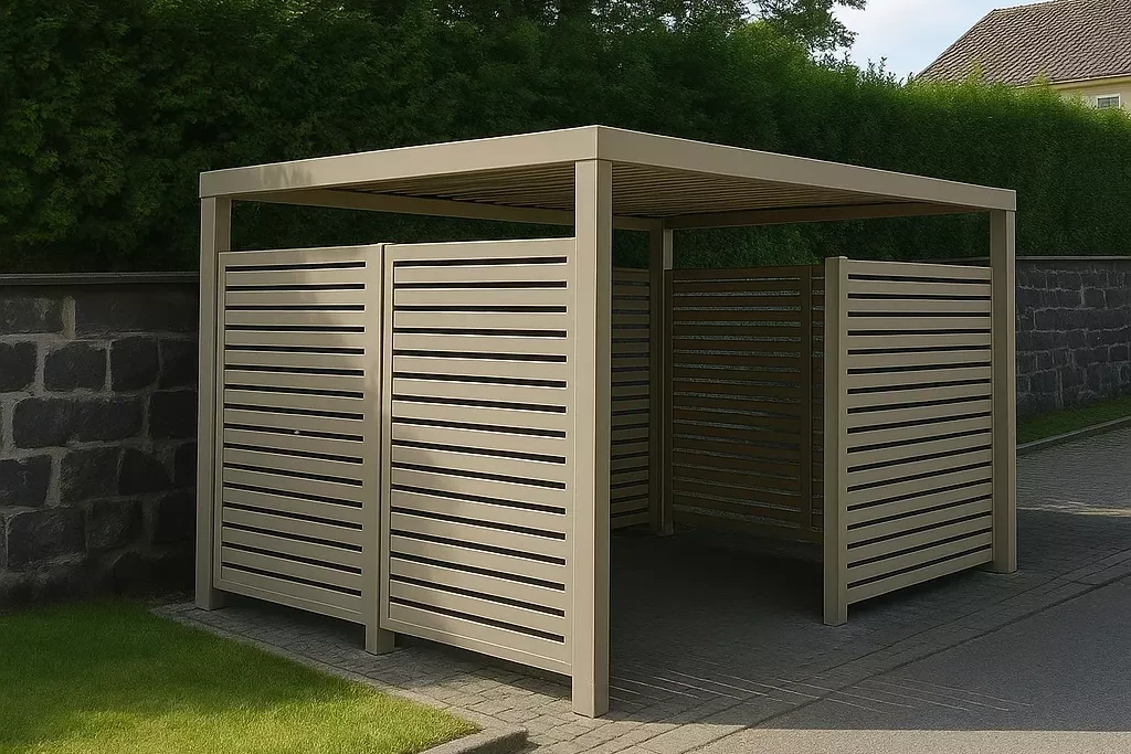 ABRI NEO AUTOPORTE BRISE VUE BELLERIVE RAL 1035 FT ABRI NEO AUTOPORTE BRISE VUE BELLERIVE RAL 1035 FT