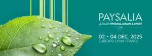 Visuel officiel du Salon PAYSALIA 2025 à Eurexpo Lyon – EUROFACTORY exposant portails, pergolas, carports, abris et clôtures aluminium sur-mesure