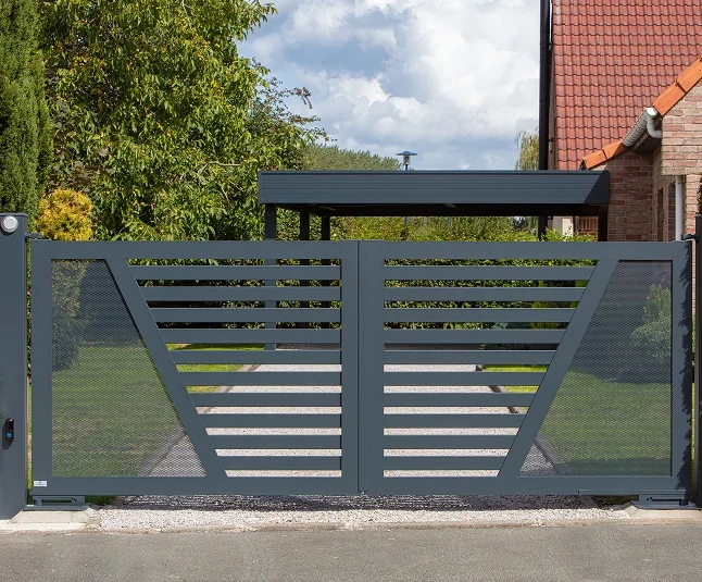 BERNAY SPECIAL 2 BATTANTS GRIS 7016 + CARPORT ADOSSE AUTEUIL (16) 1