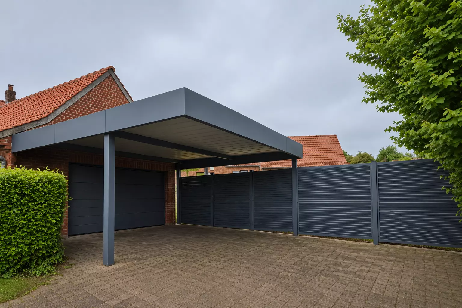CARPORT ORION ET CLOTURE SARLANDE
